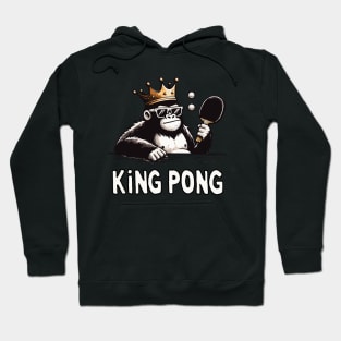 King Pong Ping Pong Gorilla (Back Print) Hoodie